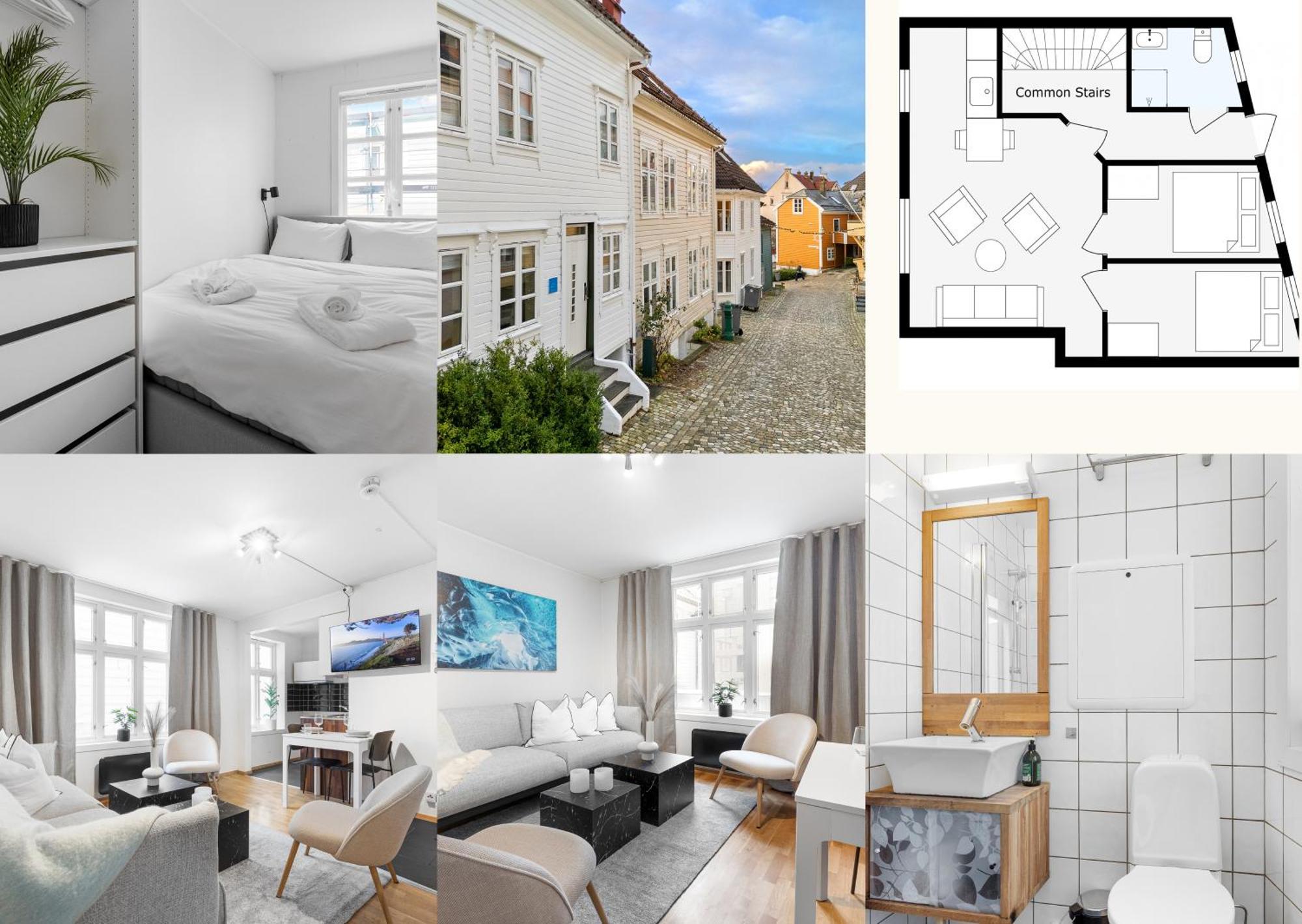 برغن Homerentals Apartments - Behind Bryggen & Historic Cobblestone Streets - 2 Floor Renovated From February 2025 المظهر الخارجي الصورة